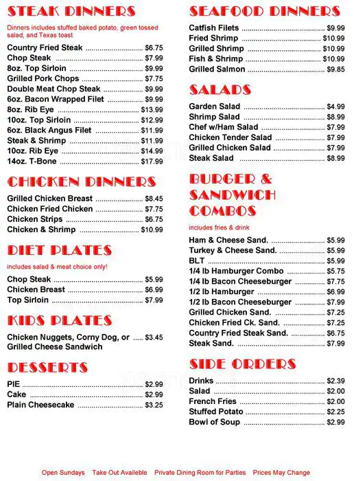 Best restaurant menu near Alpha Road Dallas