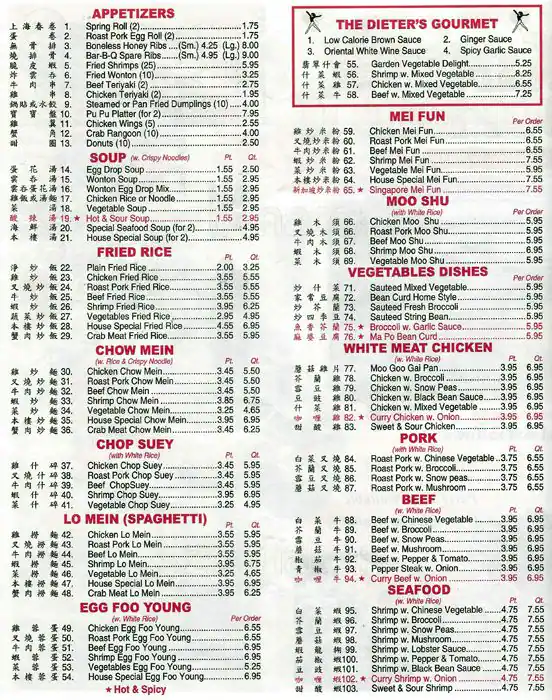 Best restaurant menu near West Lovers Lane Dallas