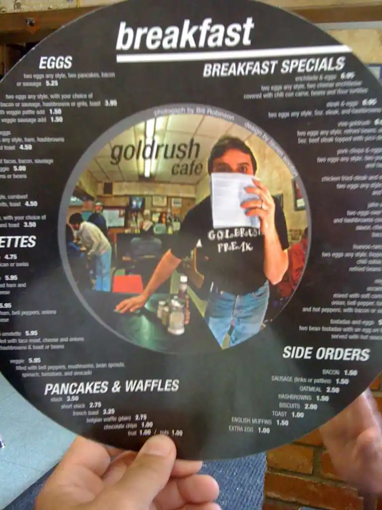 Menu of Gold Rush Cafe, Lower Greenville, Dallas  