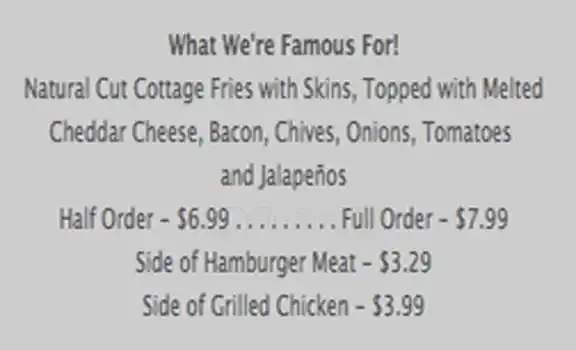 Menu of J. Gilligan's Bar & Grill, Arlington, Arlington  