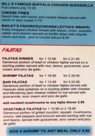 Menu of Miranda's Mexican Food, Burleson, Burleson  