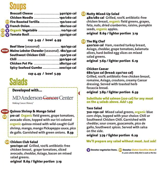 Menu of Jason's Deli, Lower Greenville, Dallas  