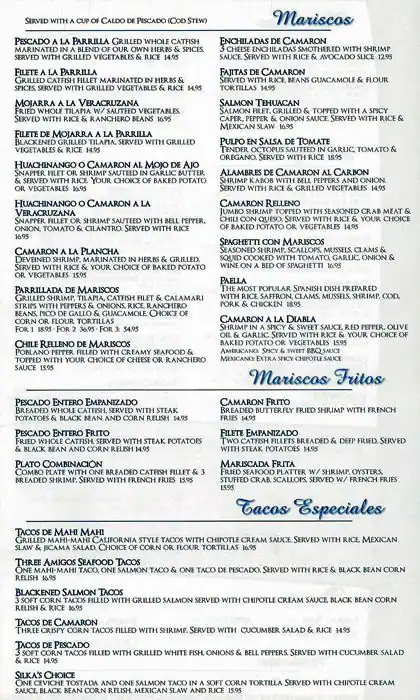 Menu of La Calle Doce, Lower Greenville, Dallas  