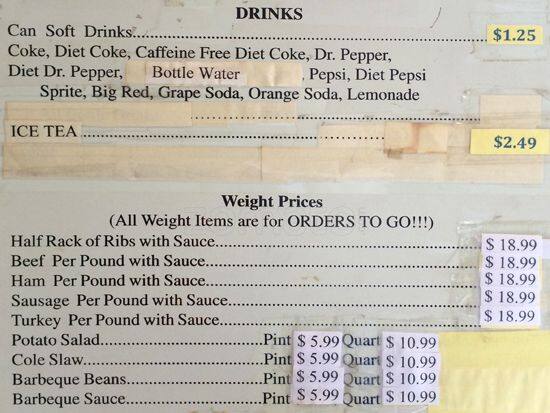 Menu of Mac's Bar-B-Que, Old East Dallas, Dallas  