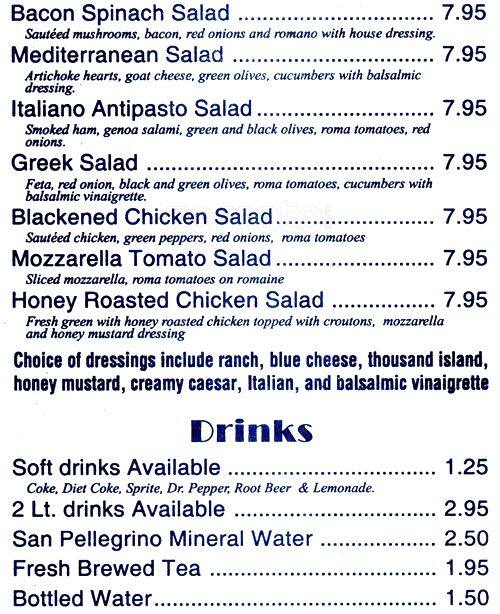 Menu of Mama Mia Pizza & Pasta, Deep Ellum, Dallas  