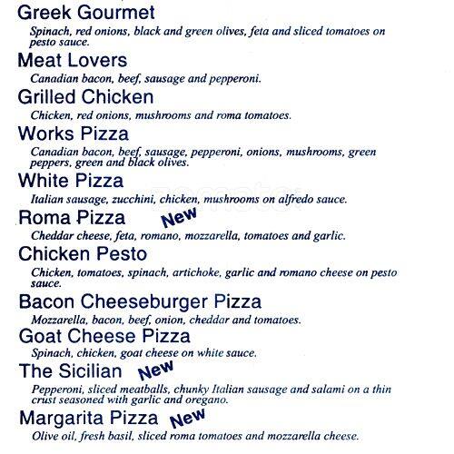 Menu of Mama Mia Pizza & Pasta, Deep Ellum, Dallas  