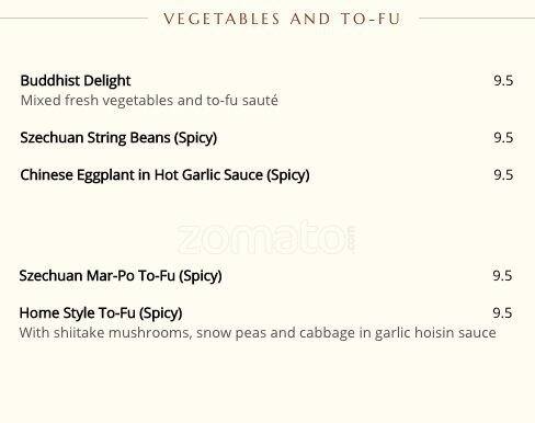 Menu of Mandarin Garden, Far North Dallas, Dallas  