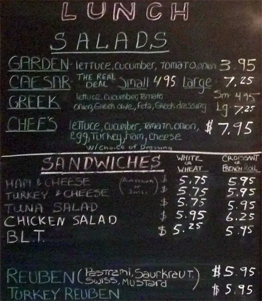 Menu of The Metropolitan Cafe, Downtown, Dallas 