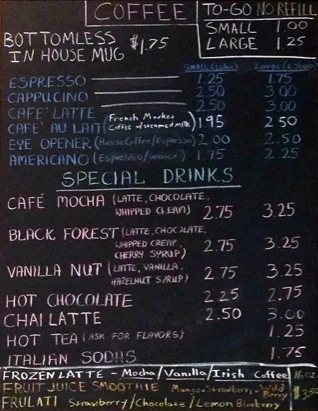 Menu of The Metropolitan Cafe, Downtown, Dallas  