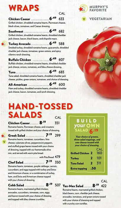 Menu of Murphy's Deli, Dallas, Addison  