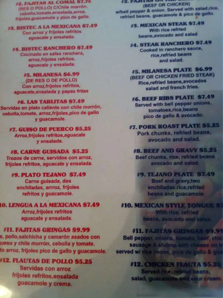 Best restaurant menu near Belt Line Road Dallas