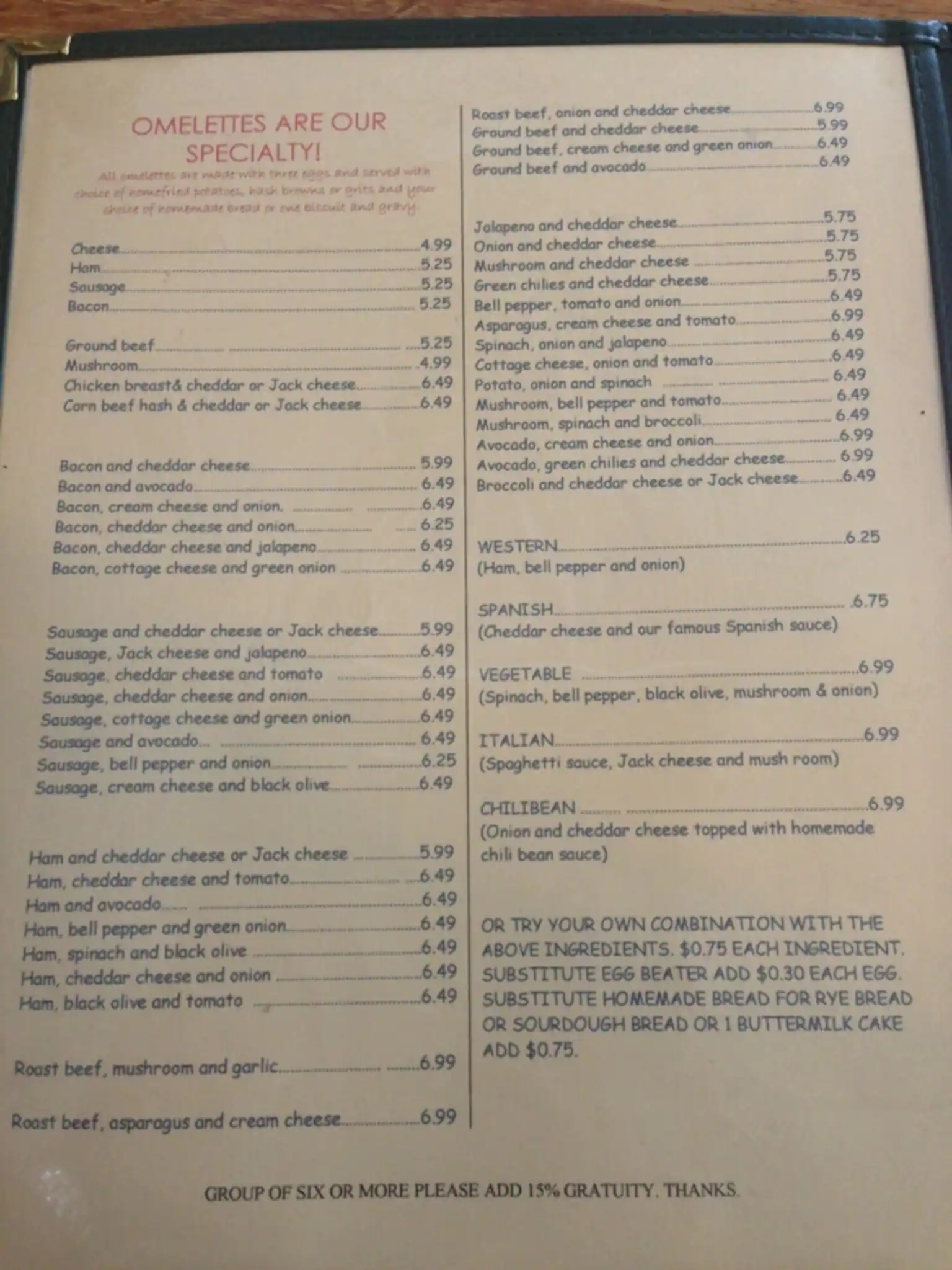 Menu of Rise & Shine, Arlington, Arlington  