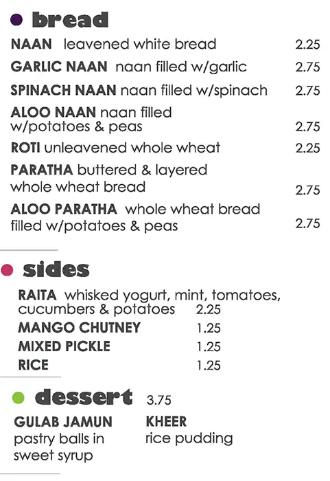 Menu of Roti Grill, Oak Lawn, Dallas 