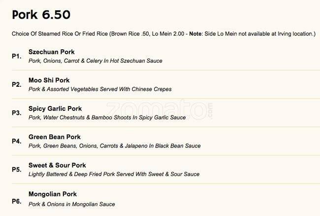 Best restaurant menu near Allen Premium Outlets Allen Allen