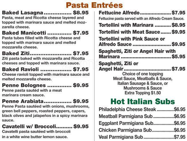 Menu of Sammy's Italian Bistro, Burleson, Burleson  