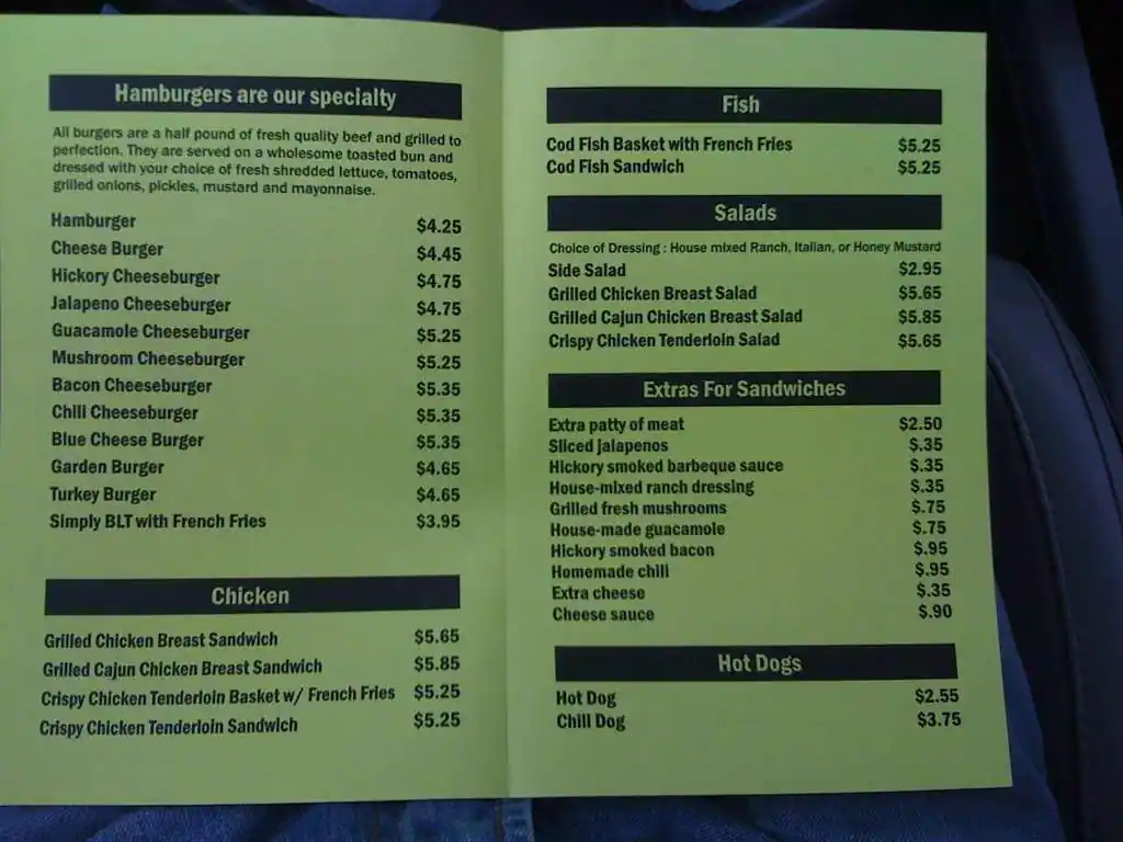 Menu of Simply Burgers, North Arlington, Arlington  