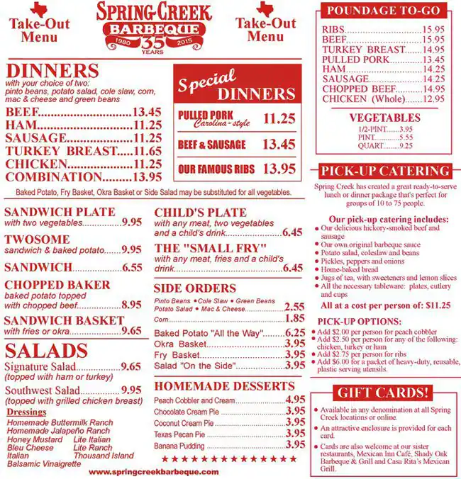 Best restaurant menu near Dalworthington Gardens Arlington