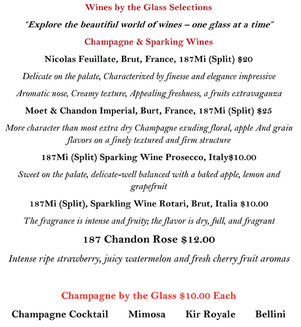 Menu of St. Martin's Wine Bistro, Lower Greenville, Dallas  