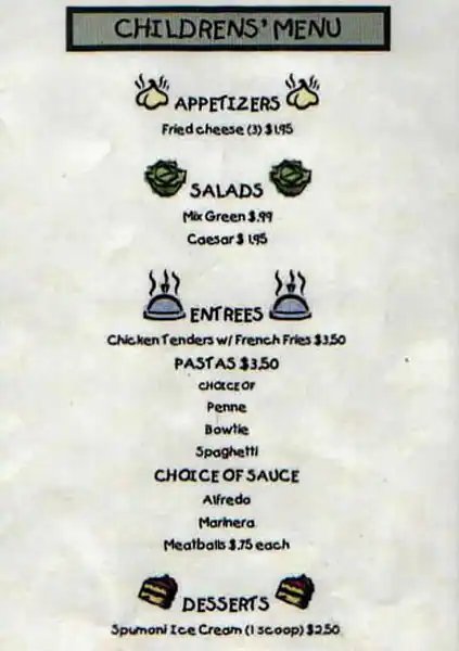 Menu of Sweet Basil Italian Grill and Bar, Far North Dallas, Dallas  