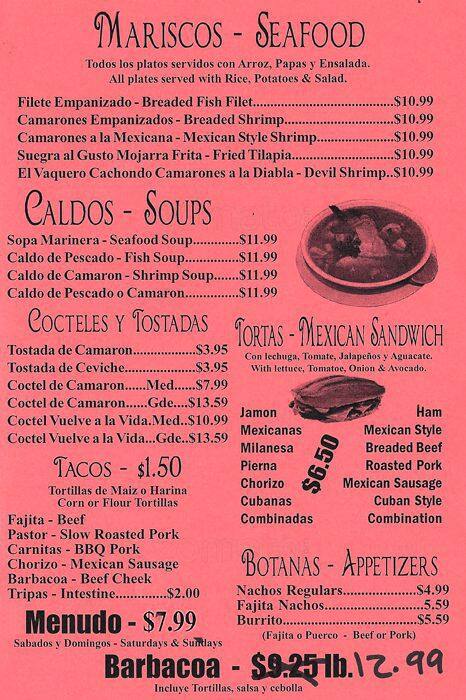 Tasty food Mexicanmenu Arlington, Arlington