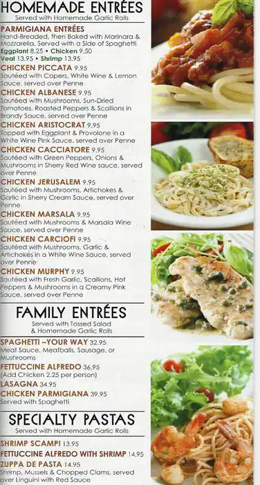 Menu of Tony's Pizza & Pasta, Lake Highlands, Dallas  