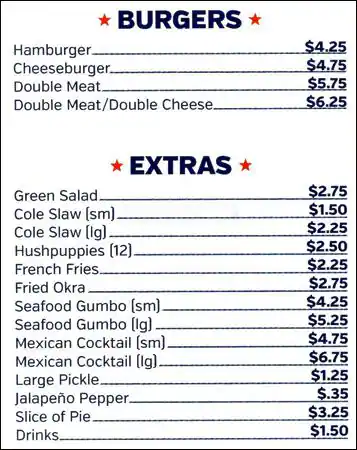 Menu of Top Cat Seafood, Bonton, Dallas  