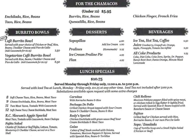 Menu of Tupinamba, North Dallas, Dallas  