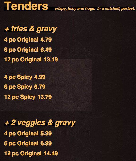 Menu of Wing Shack, Lovefield, Dallas  