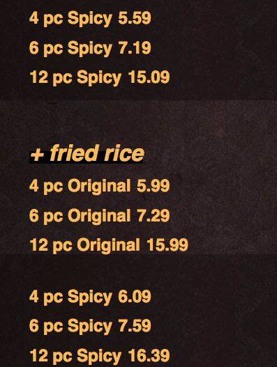 Menu of Wing Shack, Lovefield, Dallas  