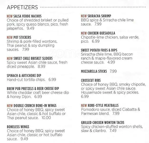 Menu of Applebee's Grill + Bar, Burleson, Burleson  