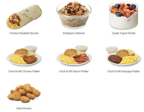 Menu of Chick-fil-A, Burleson, Burleson  