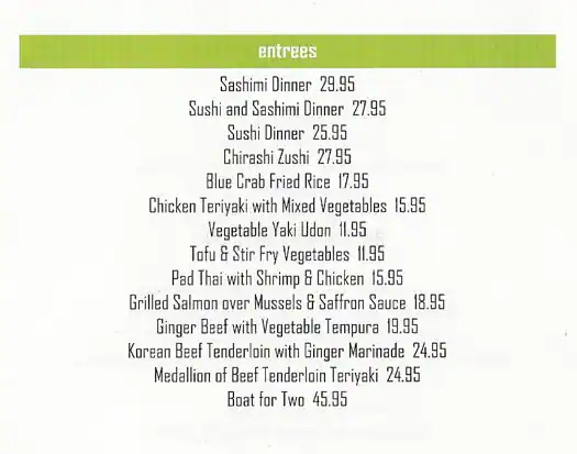 Best restaurant menu near Arlington Arlington