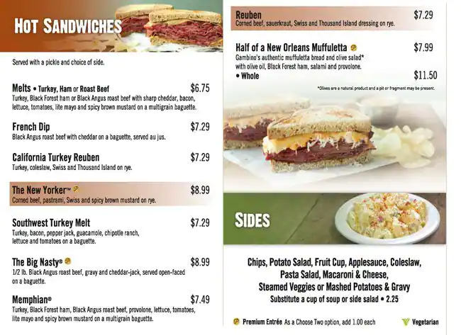 Menu of McAlister's Deli, Arlington, Arlington  