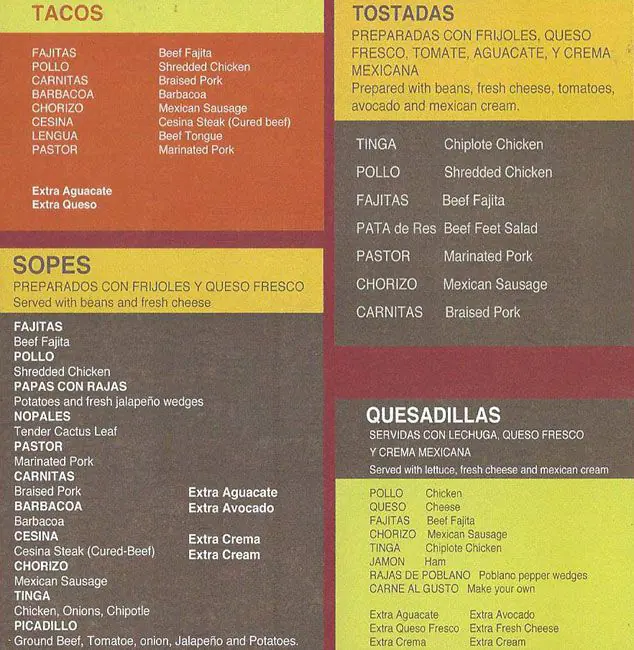 Menu of La Hechizera Tortas, Far North Dallas, Dallas  