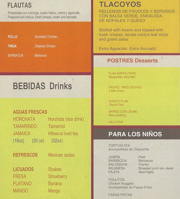 Menu of La Hechizera Tortas, Far North Dallas, Dallas  