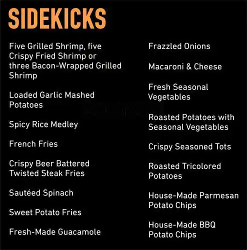 Menu of Dave & Busters, Arlington, Arlington  