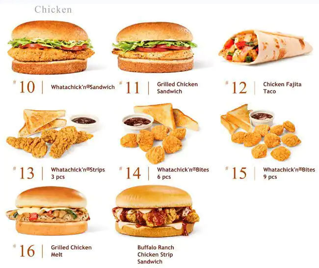 Menu of Whataburger, Allen, Allen  