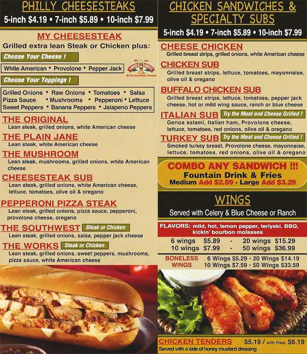 Menu of Philly Connection, Lower Greenville, Dallas  