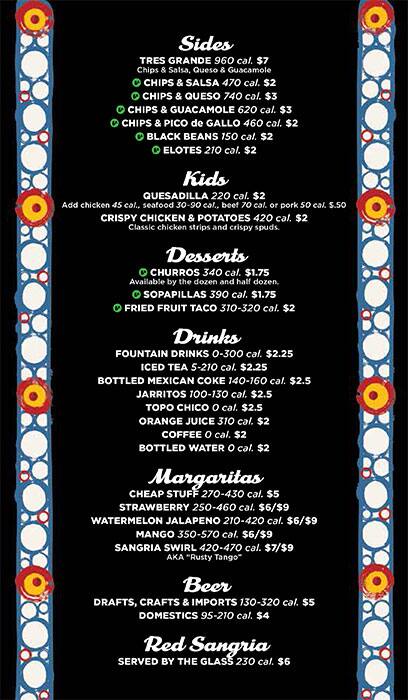 Tasty food Tex-Mexmenu Greenville Avenue, Dallas