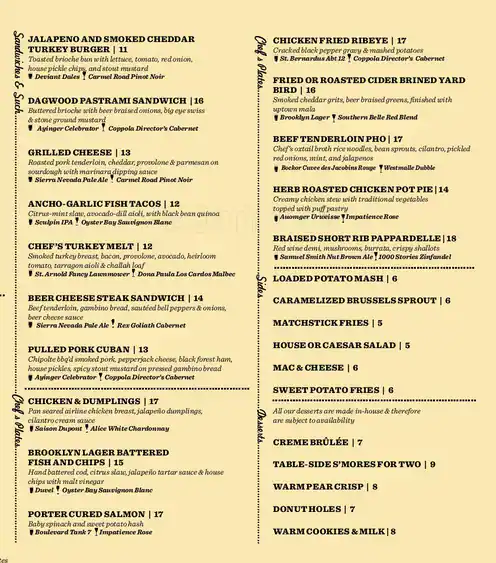 Menu of The Common Table, Oak Lawn, Dallas  