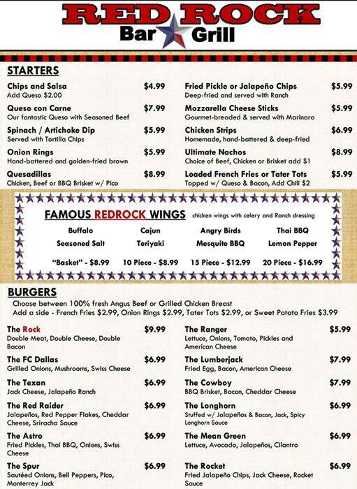Best restaurant menu near Midway Road Dallas
