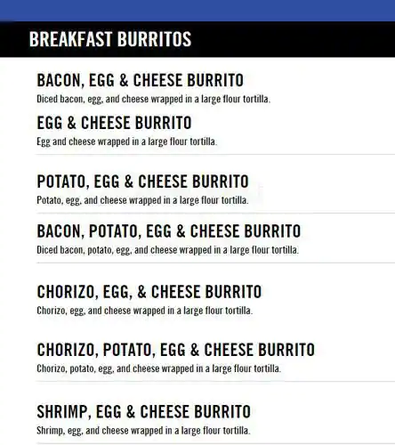 Tasty food Tex-Mexmenu Carrollton, Carrollton
