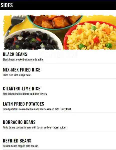 Menu of Fuzzy's Taco Shop, Carrollton, Carrollton  