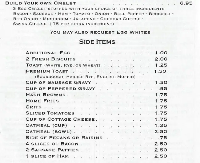 Menu of Buttermilk Cafe, Bedford, Bedford  