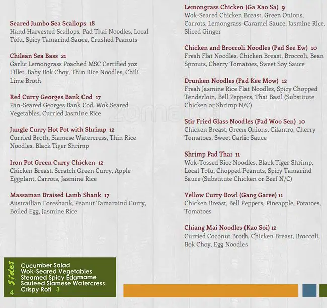 Menu of Malai Kitchen, Cityplace, Dallas  