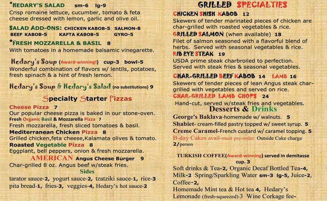 Best restaurant menu near The Village At Allen Allen Allen