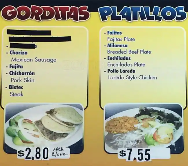 Menu of Taqueria La Tejanita, Vickery Meadow, Dallas  