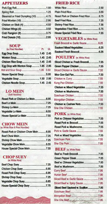 Menu of Grand Asian Buffet, Allen, Allen  