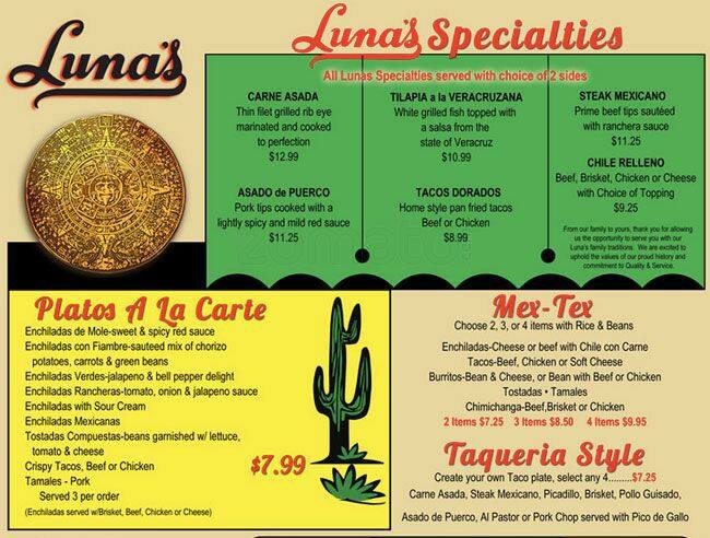 Tasty food Tex-Mexmenu Lovefield