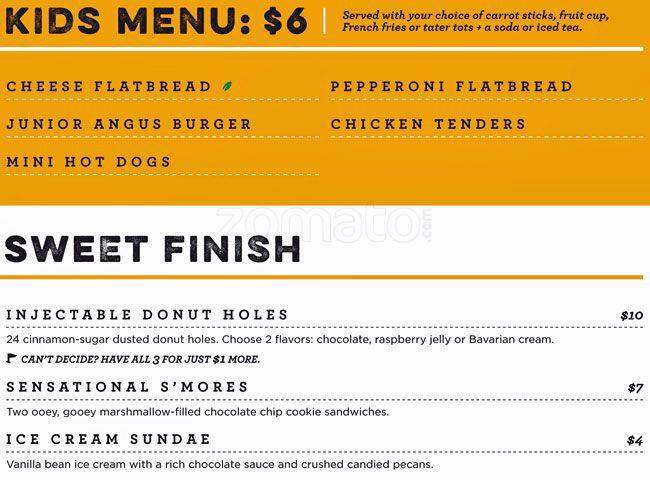 Menu of Topgolf, Allen, Allen  